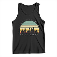 Vintage Springfield Illinois Pride Tank Top Scenic Cityscape Gift