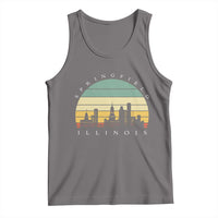 Vintage Springfield Illinois Pride Tank Top Scenic Cityscape Gift