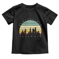 Vintage Springfield Illinois Pride Toddler T Shirt Scenic Cityscape Gift
