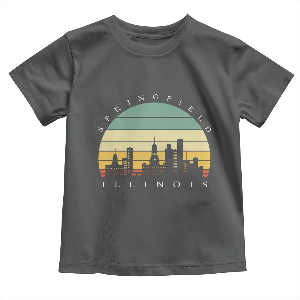 Vintage Springfield Illinois Pride Toddler T Shirt Scenic Cityscape Gift