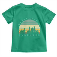 Vintage Springfield Illinois Pride Toddler T Shirt Scenic Cityscape Gift