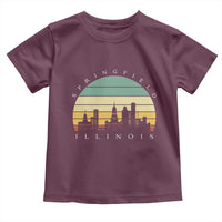 Vintage Springfield Illinois Pride Toddler T Shirt Scenic Cityscape Gift