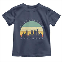 Vintage Springfield Illinois Pride Toddler T Shirt Scenic Cityscape Gift