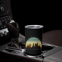 Vintage Springfield Illinois Pride Tumbler Cup Scenic Cityscape Gift