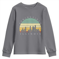 Vintage Springfield Illinois Pride Youth Sweatshirt Scenic Cityscape Gift