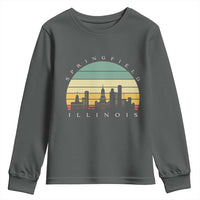Vintage Springfield Illinois Pride Youth Sweatshirt Scenic Cityscape Gift