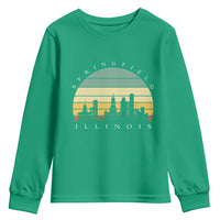 Vintage Springfield Illinois Pride Youth Sweatshirt Scenic Cityscape Gift
