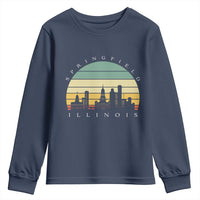 Vintage Springfield Illinois Pride Youth Sweatshirt Scenic Cityscape Gift