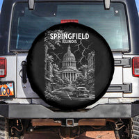 Historic Springfield Illinois Architecture Spare Tire Cover The Prairie State Souvenir Gift