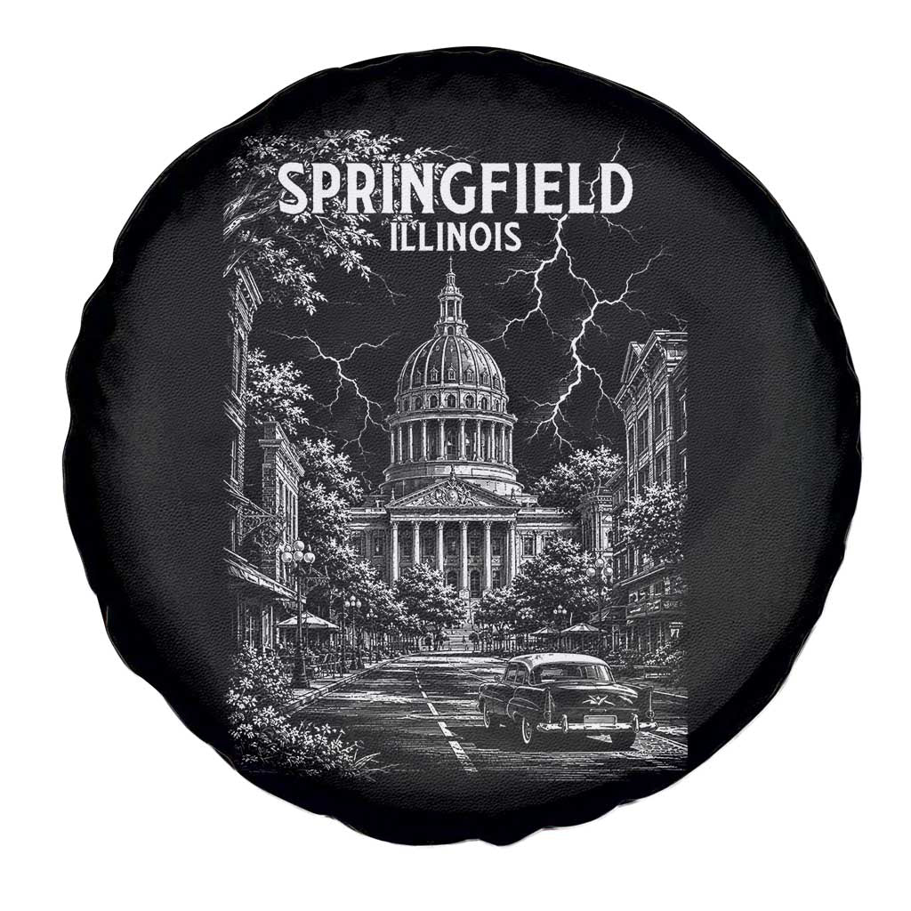 Historic Springfield Illinois Architecture Spare Tire Cover The Prairie State Souvenir Gift