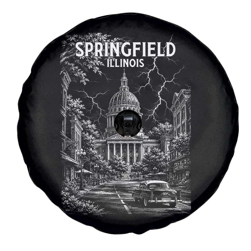 Historic Springfield Illinois Architecture Spare Tire Cover The Prairie State Souvenir Gift