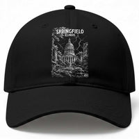 Historic Springfield Illinois Architecture Baseball Cap The Prairie State Souvenir Gift