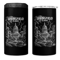 Historic Springfield Illinois Architecture 4 in 1 Can Cooler Tumbler The Prairie State Souvenir Gift