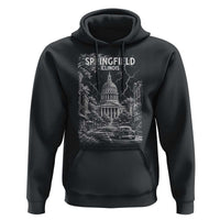 Historic Springfield Illinois Architecture Hoodie The Prairie State Souvenir Gift