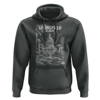 Historic Springfield Illinois Architecture Hoodie The Prairie State Souvenir Gift