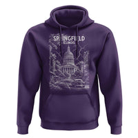 Historic Springfield Illinois Architecture Hoodie The Prairie State Souvenir Gift