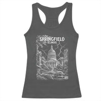 Historic Springfield Illinois Architecture Racerback Tank Top The Prairie State Souvenir Gift