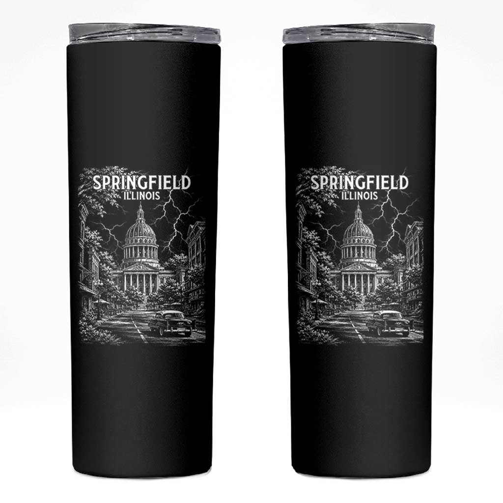 Historic Springfield Illinois Architecture Skinny Tumbler The Prairie State Souvenir Gift