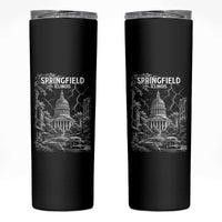 Historic Springfield Illinois Architecture Skinny Tumbler The Prairie State Souvenir Gift