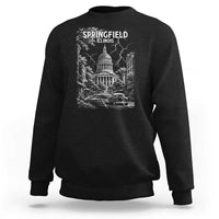 Historic Springfield Illinois Architecture Sweatshirt The Prairie State Souvenir Gift