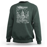 Historic Springfield Illinois Architecture Sweatshirt The Prairie State Souvenir Gift