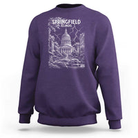 Historic Springfield Illinois Architecture Sweatshirt The Prairie State Souvenir Gift