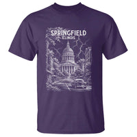 Historic Springfield Illinois Architecture T Shirt The Prairie State Souvenir Gift
