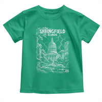 Historic Springfield Illinois Architecture Toddler T Shirt The Prairie State Souvenir Gift