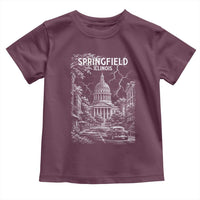Historic Springfield Illinois Architecture Toddler T Shirt The Prairie State Souvenir Gift