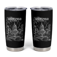 Historic Springfield Illinois Architecture Tumbler Cup The Prairie State Souvenir Gift