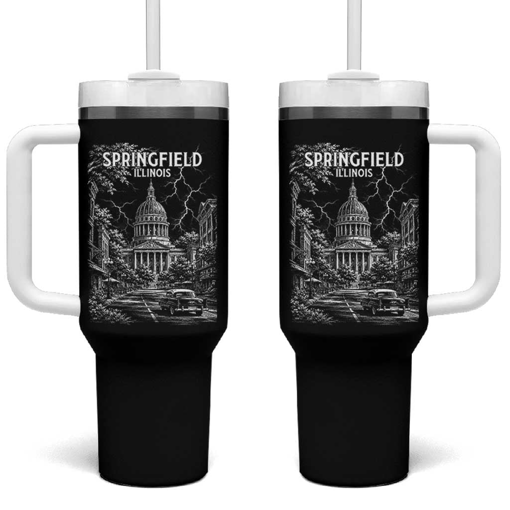 Historic Springfield Illinois Architecture Tumbler With Handle The Prairie State Souvenir Gift