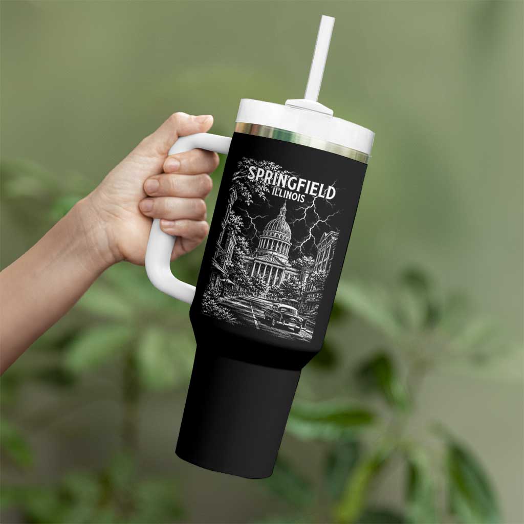 Historic Springfield Illinois Architecture Tumbler With Handle The Prairie State Souvenir Gift