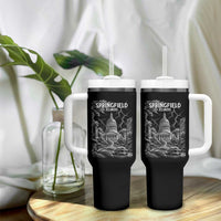 Historic Springfield Illinois Architecture Tumbler With Handle The Prairie State Souvenir Gift