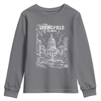 Historic Springfield Illinois Architecture Youth Sweatshirt The Prairie State Souvenir Gift