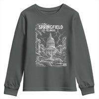 Historic Springfield Illinois Architecture Youth Sweatshirt The Prairie State Souvenir Gift