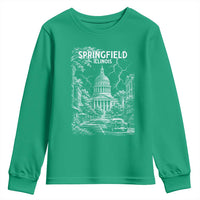 Historic Springfield Illinois Architecture Youth Sweatshirt The Prairie State Souvenir Gift