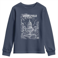 Historic Springfield Illinois Architecture Youth Sweatshirt The Prairie State Souvenir Gift