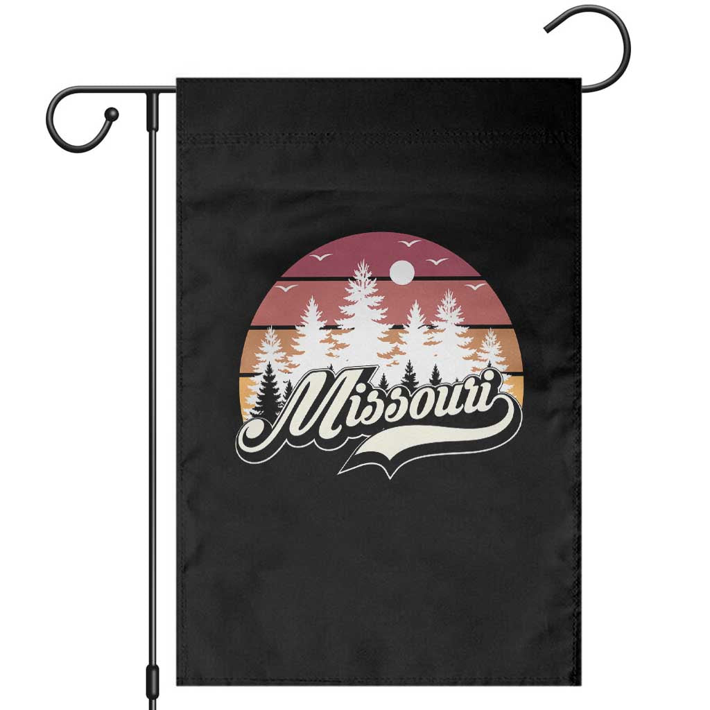Missouri Travel Gift Garden Flag Vintage Forest River Landscape
