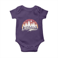Missouri Travel Gift Baby Onesie Vintage Forest River Landscape