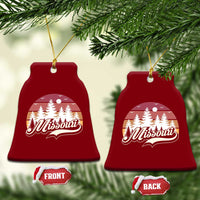 Missouri Travel Gift Ceramic Ornament Vintage Forest River Landscape