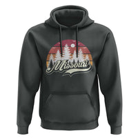 Missouri Travel Gift Hoodie Vintage Forest River Landscape