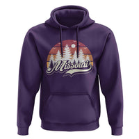 Missouri Travel Gift Hoodie Vintage Forest River Landscape