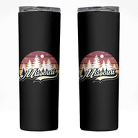 Missouri Travel Gift Skinny Tumbler Vintage Forest River Landscape