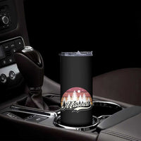 Missouri Travel Gift Skinny Tumbler Vintage Forest River Landscape