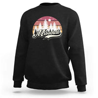 Missouri Travel Gift Sweatshirt Vintage Forest River Landscape