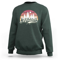 Missouri Travel Gift Sweatshirt Vintage Forest River Landscape