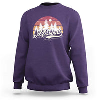 Missouri Travel Gift Sweatshirt Vintage Forest River Landscape
