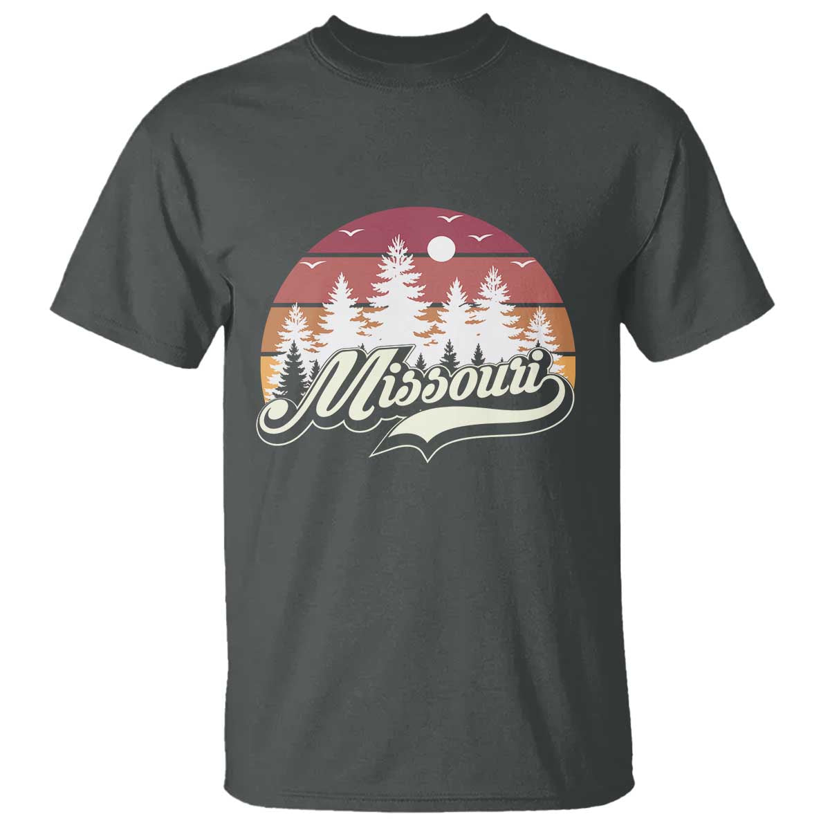 Missouri Travel Gift T Shirt Vintage Forest River Landscape