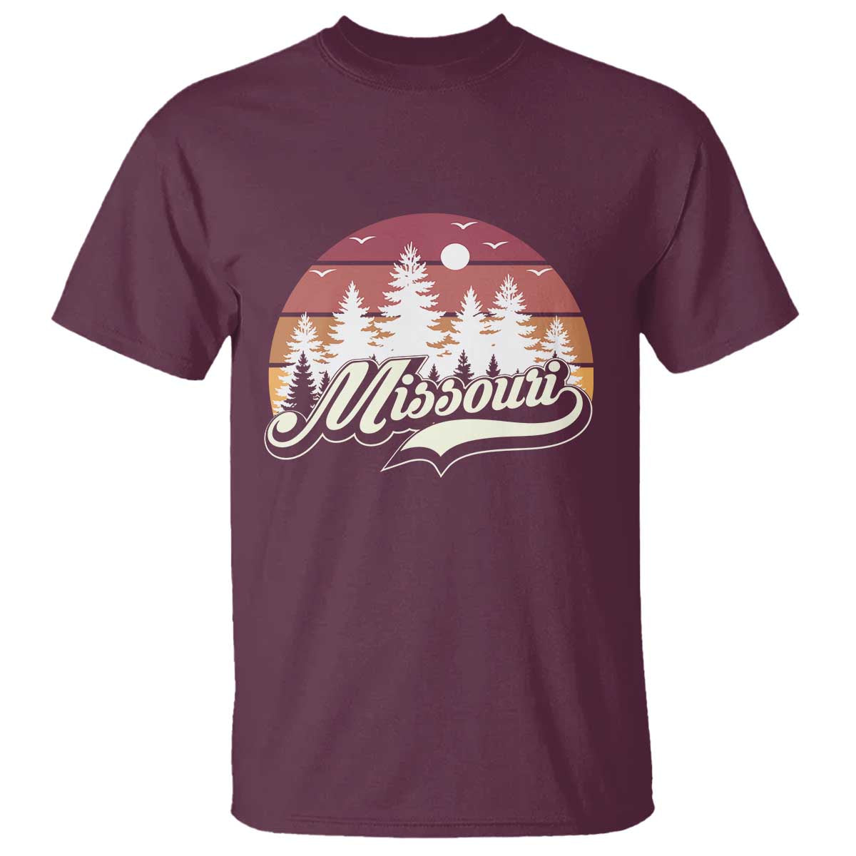 Missouri Travel Gift T Shirt Vintage Forest River Landscape