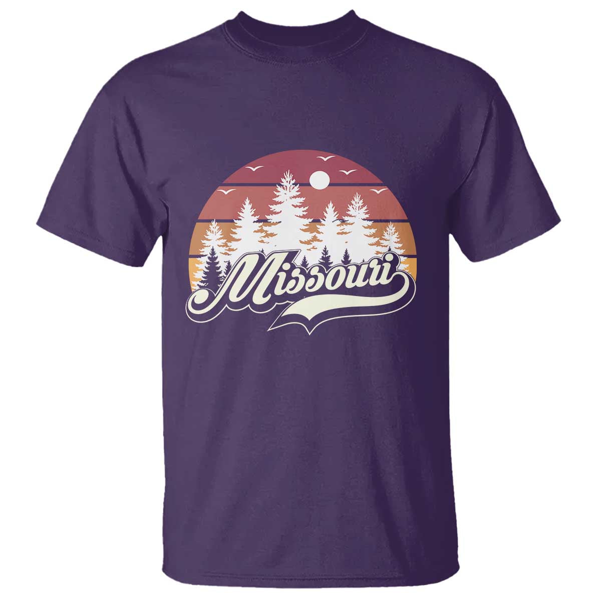 Missouri Travel Gift T Shirt Vintage Forest River Landscape